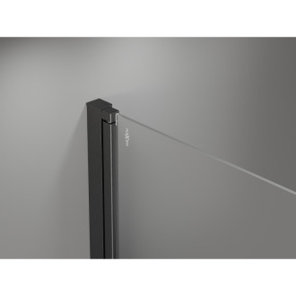 Mexen Mist-F drzwi prysznicowe składane prawe 95 cm, transparent, gun gray szczotkowany - 8A6-095-000-66-00-P