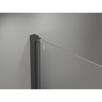 Mexen Mist-F drzwi prysznicowe składane lewe 70 cm, transparent, gun metal - 8A6-070-000-95-00-L