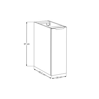 Szafka pod blat 20cm 1 drzwi