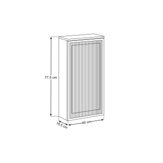 Szafka górna 40cm 1 drzwi z podświetleniem led