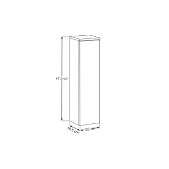 Szafka górna 20cm 1 drzwi z podświetleniem led