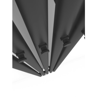 Radiátor kombinovaný House Level HANGER 140x32 cm černá mat HHA1400320CEMU