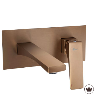 Rea Joe Brush Copper PREMIUM Podomítková vanová baterie REA-B4509