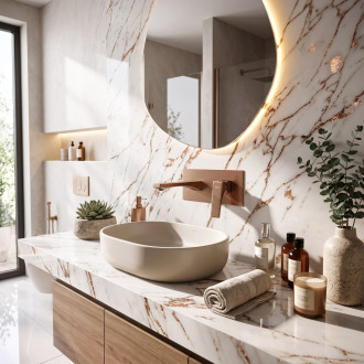Podomítková vanová baterie PREMIUM REA Joe Brush Copper