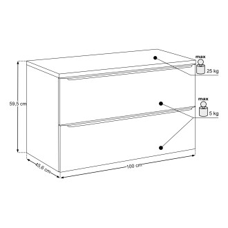 Comad SET-SOG B GREEN 100CM Nábytková sestava 100 cm s deskou