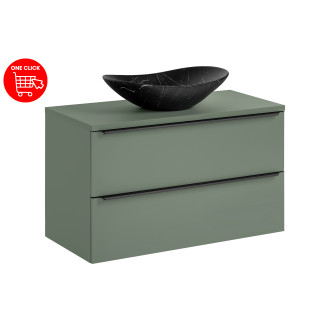 Comad SET-SOG B GREEN 100CM UN LENA-MB Nábytková sestava 100 cm s deskou a umyvadlem