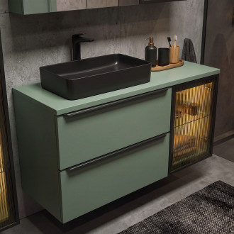 Comad SET-SOG B GREEN 120CM LB Nábytková sestava 120 cm s deskou a skříňkou na prádlo