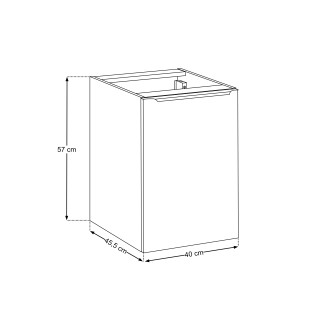 Comad SOMBRA GREEN 81-40-1DK Skříňka pod desku 40 cm s košem na prádlo