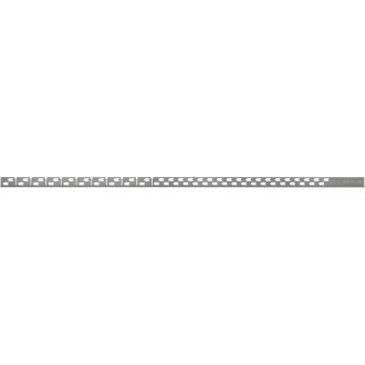 Mexen Line-B listwa spadkowa podłogowa 120 cm lewa, gun gray szczotkowany - 186601120L