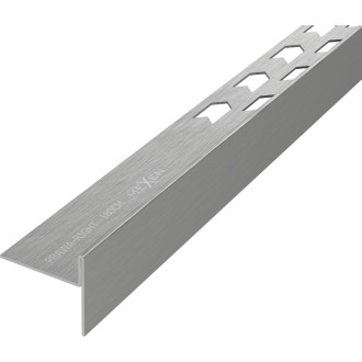 Spádová lišta Mexen Line-B 180 cm pravá, kartáčovaná, pistolově šedá - 186601180R