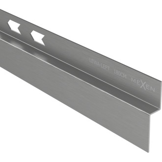 Spádová lišta Mexen Line-B 180 cm levá, kartáčovaná, pistolově šedá - 186602180L