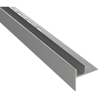 Skleněná šikmá lišta Mexen Line-B 120 cm levá, kartáčovaná pistolově šedá - 186604120L