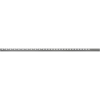 Mexen Line-B listwa spadkowa do szkła 120 cm lewa, gun gray szczotkowany - 186604120L
