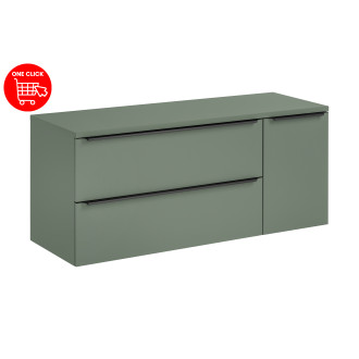 Comad SET-SOG B GREEN 140CM LB Nábytková sestava 140 cm s deskou a zrcadlovou skříňkou