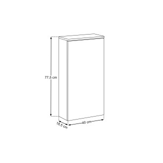 Comad SOMBRA GREEN 83-40-1D Horní skříňka 40 cm s LED osvětlením