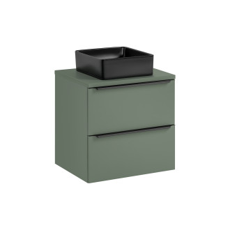 Comad SET-SOG B GREEN 60CM UN SLIM-BL Nábytková sestava 60 cm s deskou a umyvadlem