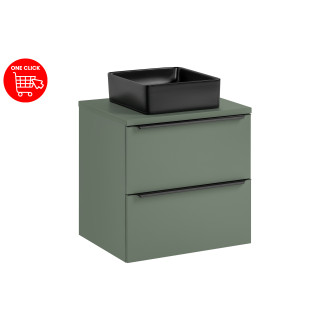 Comad SET-SOG B GREEN 60CM UN SLIM-BL Nábytková sestava 60 cm s deskou a umyvadlem