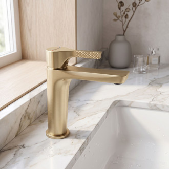Umyvadlová baterie PREMIUM REA Maxim Brush Gold Low
