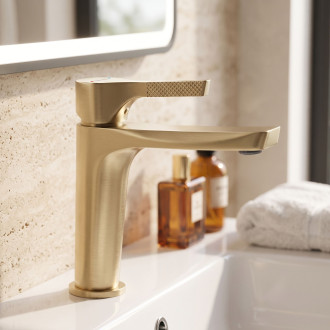Umyvadlová baterie PREMIUM REA Maxim Brush Gold Low