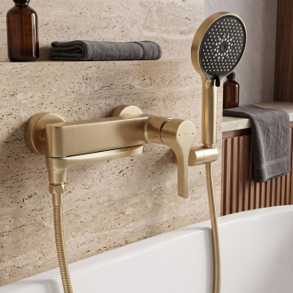 Koupelnová baterie PREMIUM REA Maxim Brush Gold