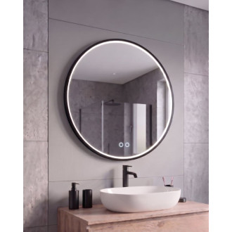 Zrcadlo Amirro VERONA RONDE 80x80 cm černá 412-658