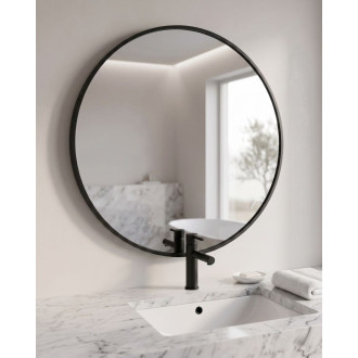 Zrcadlo Amirro CHARLOTTE RONDE 80x80 cm černá 411-989