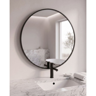 Zrcadlo Amirro CHARLOTTE RONDE 70x70 cm černá 412-153