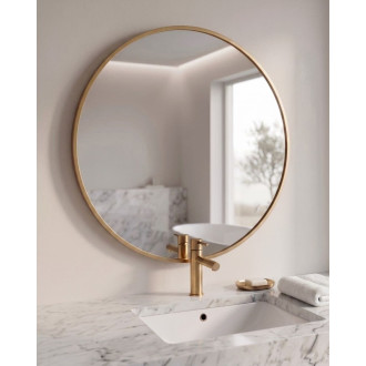 Zrcadlo Amirro CHARLOTTE RONDE 80x80 cm zlatá 412-696