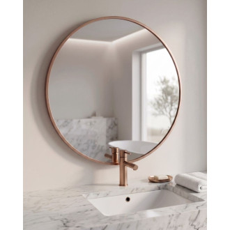 Zrcadlo Amirro CHARLOTTE RONDE 80x80 cm růžová 412-702