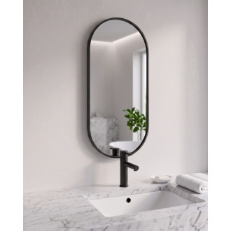Zrcadlo Amirro CHARLOTTE OVAL 50x100 cm černá 412-788