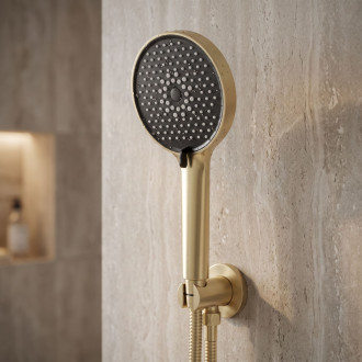 Podomítková sprchová sada Rea Maxim Brush Gold + BOX
