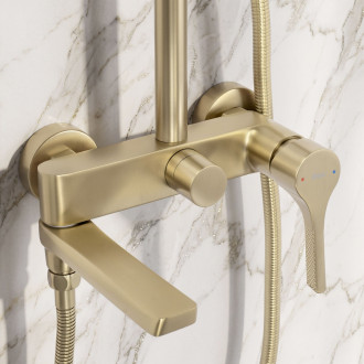 Sprchový set PREMIUM Rea Maxim Brush Gold