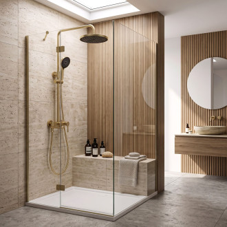 Sprchový set PREMIUM Rea Maxim Brush Gold