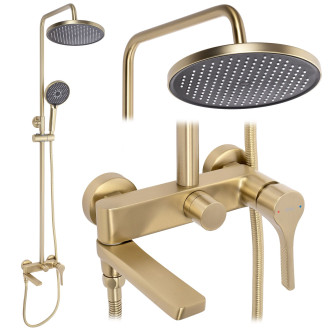 Sprchový set PREMIUM Rea Maxim Brush Gold