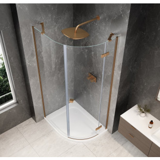 Sprchový kout čtvrtkruh 90x80 cm Polysan Globe GB2890RPG