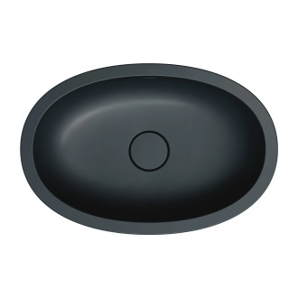 SHELL M+ umywalka podblatowa 54 x 34 cm, black lava mat