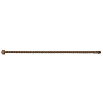 Připojovací nerezová trubička, vlnovec, M10x3/8", 40cm, měď mat