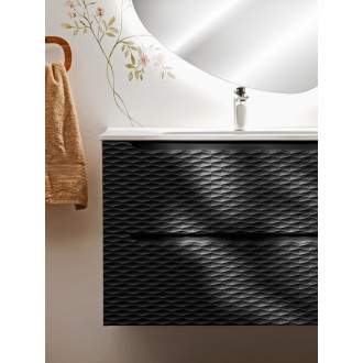 Comad OCEAN BLACK 82-90-2S Koupelnová skříňka, šuplíky 90cm