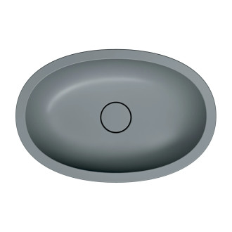 SHELL M+ umywalka podblatowa 54 x 34 cm, ash grey mat