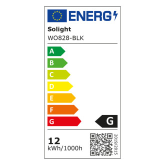 Mereo Led koupelnové osvětlení nad zrcadlo, černá, 60 cm, 12 W, 780 lm, 4000 K, IP44, 230 V