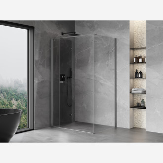 Mexen Mist-F kabina prysznicowa składana lewa 100 x 80 cm, transparent, gun metal - 8A6T-100-080-95-00-L