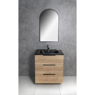 CIRASA umyvadlová skříňka 59,2x75x46cm, 3x zásuvka, dub cuneo