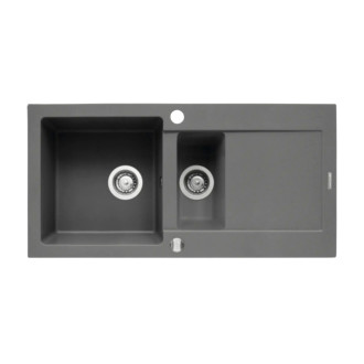 Pyramis MIDO (100x50) 11/2B 1D Dřez, granit INDUSTRIAL GREY 070089901