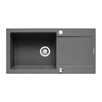 Pyramis MIDO (100x50) 1B 1D Dřez, granit INDUSTRIAL GREY 070089301
