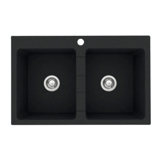 Pyramis SPARTA PLUS 2B (78x50) Dřez, granit BLACK 070053201