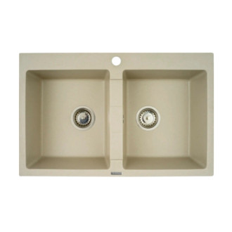 Pyramis SPARTA PLUS 2B (78x50) Dřez, granit BEIGE 070053101