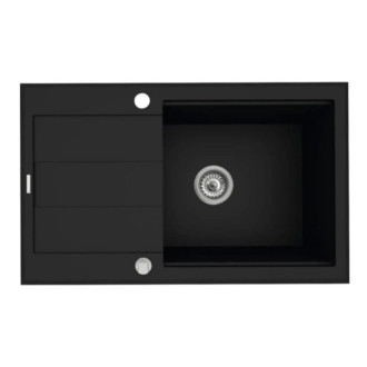 Pyramis SPARTA PLUS LUX (78X48) 1B 1D Dřez, granit BLACK 070083701