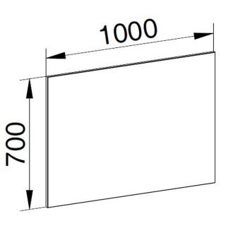 Zrcadlo 1000x700x20 mm CN694