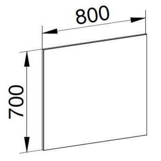 Zrcadlo 800x700x20 mm CN693