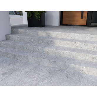 Schodovka Fineza Breccia šedá 30x30 cm mat SCBRECCIA30GR